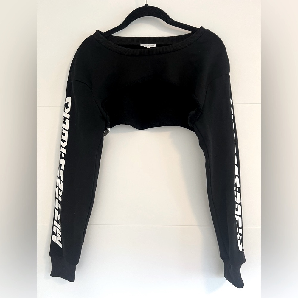 Mistress Rocks “Gamma Ray” Black Extreme Cropped Hoodie